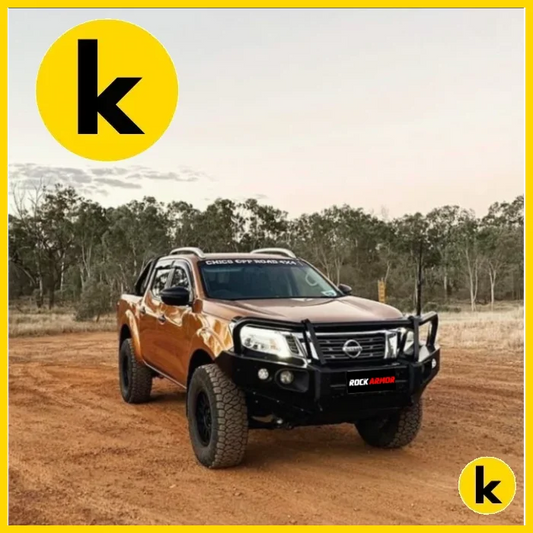 Rockarmor Elite Steel Bullbar To Suit Nissan Navara Np300 D23 2015-2020 (Full Bar Replacement) Winch Bar