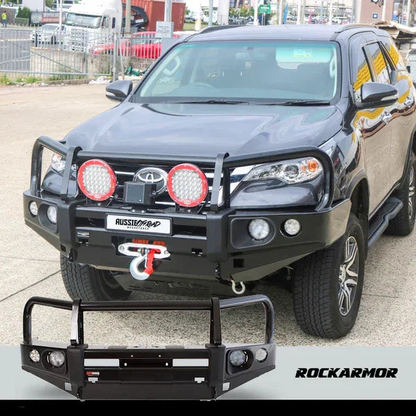 Rockarmor Elite Steel Bullbar To Suit Toyota Fortuner 2015 -2019 - Winch Bar