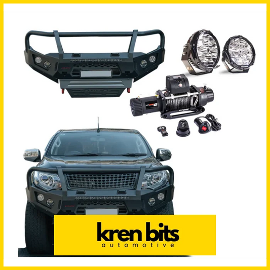 Rockarmor Gt Hoop Bullbar Combo Pack - Mitsubishi Mq Triton Winch Bar Combo