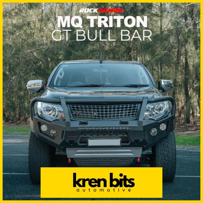 Rockarmor Gt Hoop Bullbar Combo Pack - Mitsubishi Mq Triton Winch Bar Combo