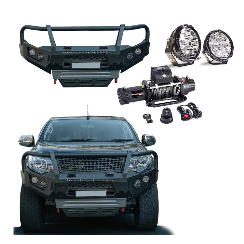 Rockarmor Gt Hoop Bullbar Combo Pack - Mitsubishi Mq Triton - Winch Bar Combo