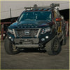 Black and maroon nissan navara ute with rockarmor gt hoop bullbar combo pack and rugged offroad 4wd mods
