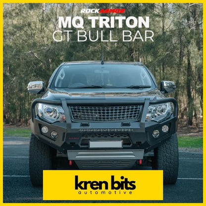 Rockarmor Gt Hoop Bullbar Combo Pack To Suit Mitsubishi Mq Triton Winch Bar Combo