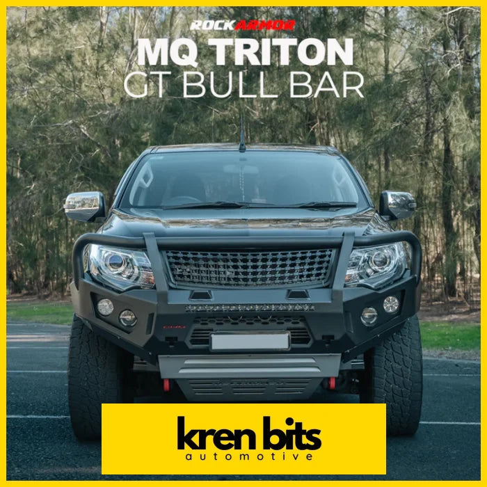 Rockarmor Gt Hoop Bullbar Combo Pack To Suit Mitsubishi Mq Triton Winch Bar Combo