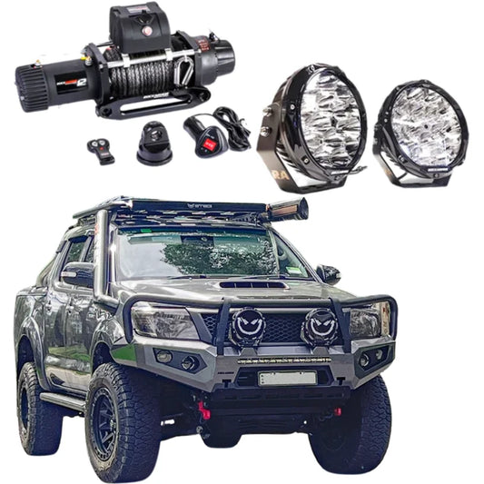 Rockarmor Gt Hoop Bullbar Combo Pack - Toyota Hilux N70 2012-2015 - Winch Bar