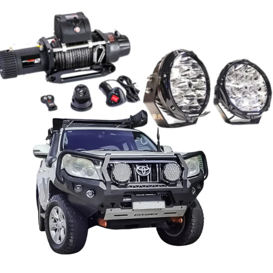 Rockarmor Gt Hoop Bullbar Combo Pack - Toyota Prado 150 2009-2015 - Winch Bar