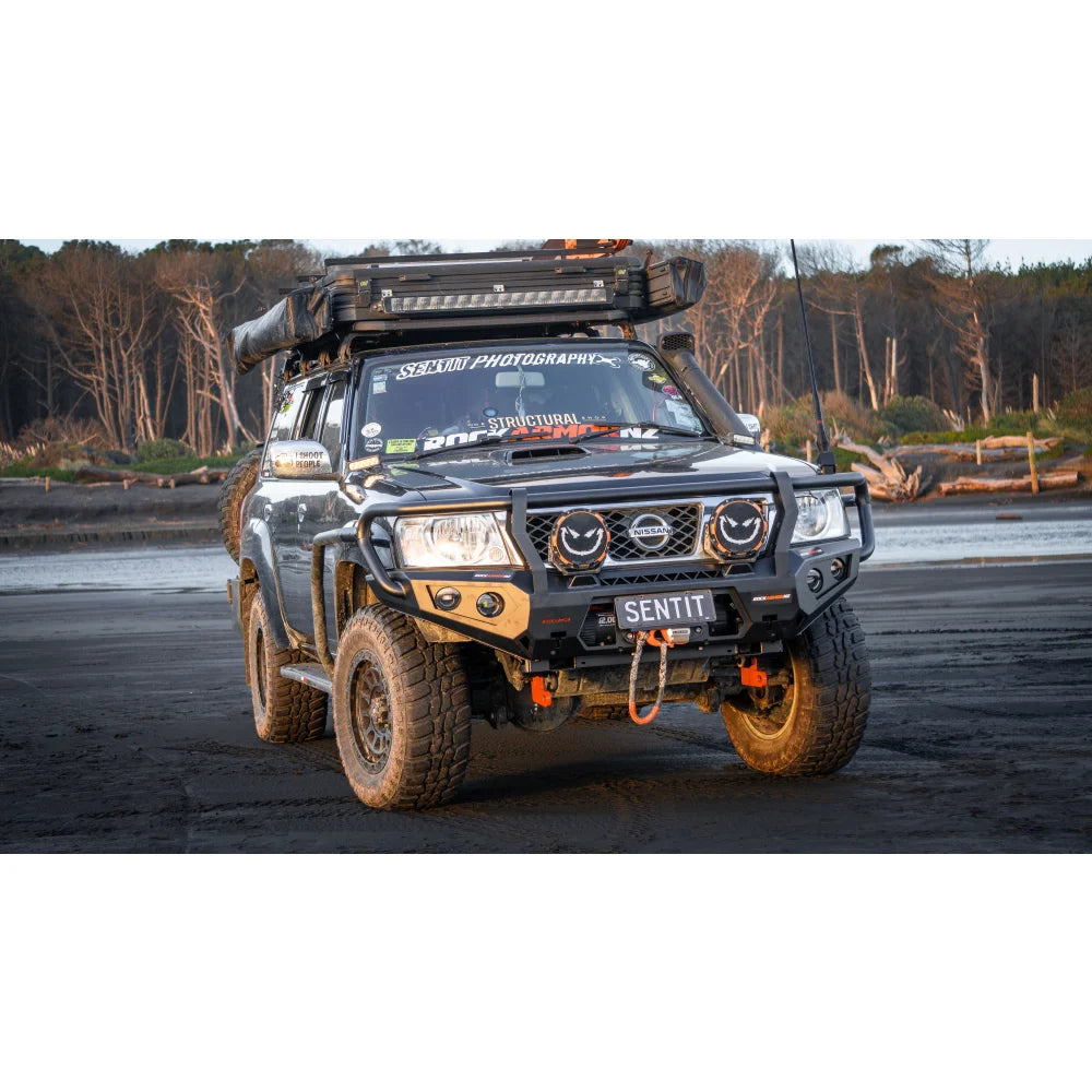 Rockarmor GT Hoop Nissan Patrol GU4 Bullbar Combo