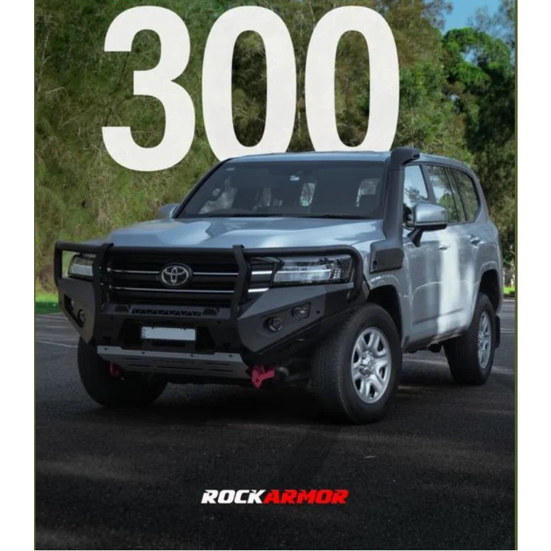 Rockarmor Gt Hoop Steel Bullbar Combo Pack - Toyota 300 2021 + - Winch Bar Combo