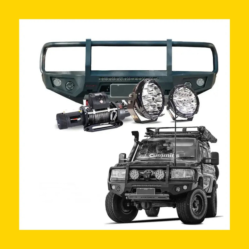Rockarmor GT Hoop Steel Bullbar Combo Package - Toyota