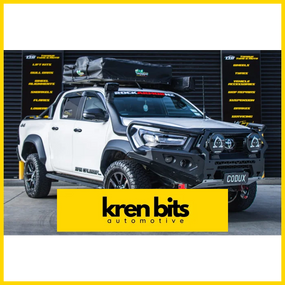 Rockarmor Gt Hoop Steel Bullbar - Toyota Hilux 2024 Widebody Winch Bar