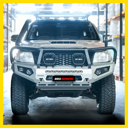 Rockarmor Gt Hoop Steel Bullbar - Toyota Hilux N70 12-15 - Winch Bar