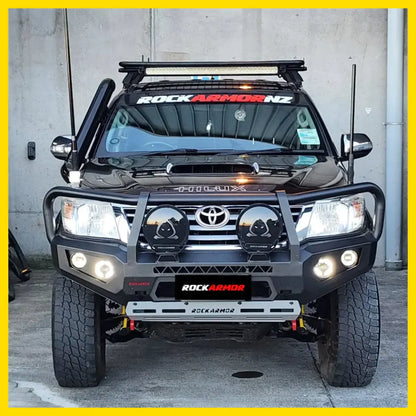 Rockarmor Gt Hoop Steel Bullbar - Toyota Hilux N70 12-15 - Winch Bar