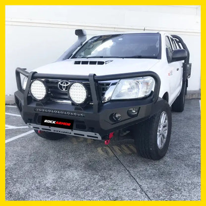 Rockarmor Gt Hoop Steel Bullbar - Toyota Hilux N70 12-15 - Winch Bar