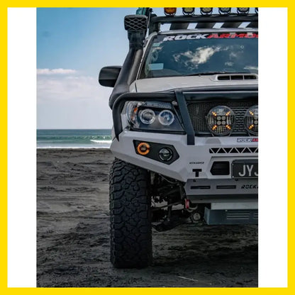 Rockarmor Gt Hoop Steel Bullbar - Toyota Hilux N70 2005-2011 - Winch Bar