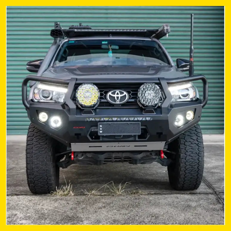 Rockarmor Gt Hoop Steel Bullbar - Toyota Hilux N80 2015 -2020 - Winch Bar