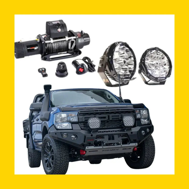 Rockarmor GT Hoopless Steel Bullbar Combo Package - Next