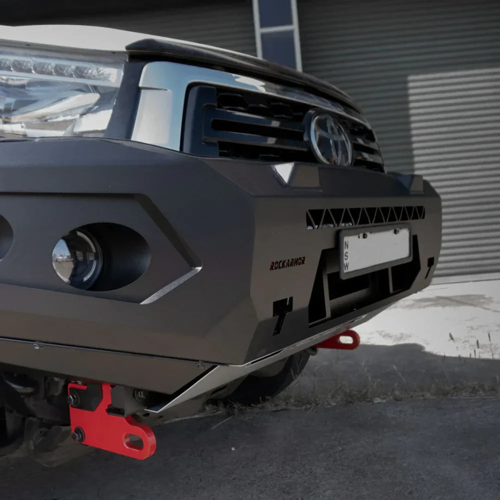 Rockarmor Gt Hoopless Steel Bullbar Combo - Toyota Hilux N80 Bullbar 2015 -2020 - Winch Bar Combo