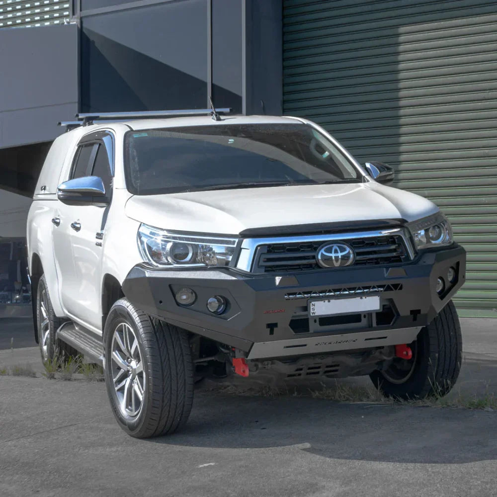 Rockarmor Gt Hoopless Steel Bullbar Combo - Toyota Hilux N80 Bullbar 2015 -2020 - Winch Bar Combo