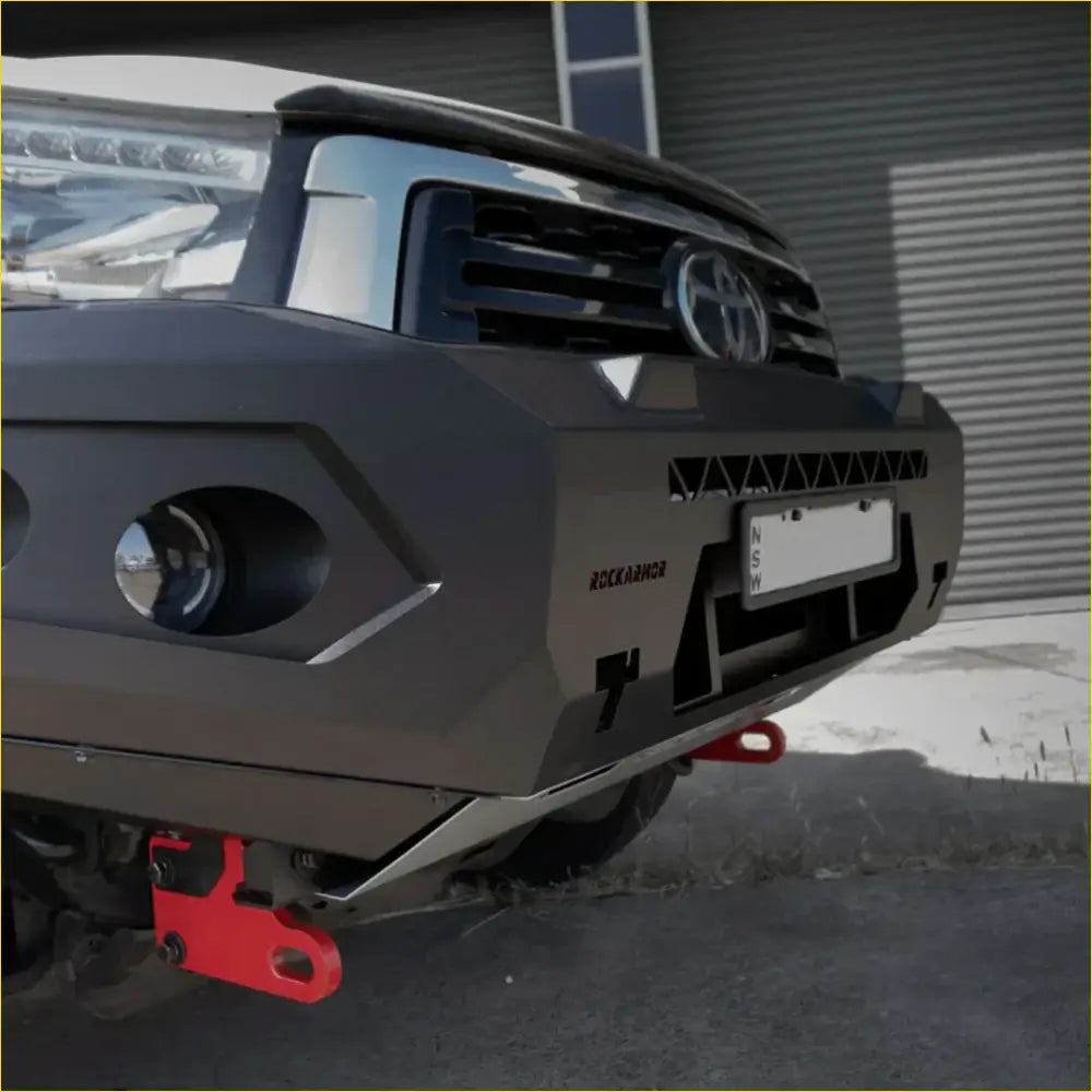 Rockarmor Gt Hoopless Steel Bullbar Combo - Toyota Hilux N80 - Winch Bar