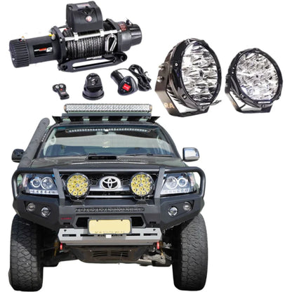 Rockarmor Gt Steel Hoop Bullbar Combo Pack - Toyota Hilux N70 - Winch Bar