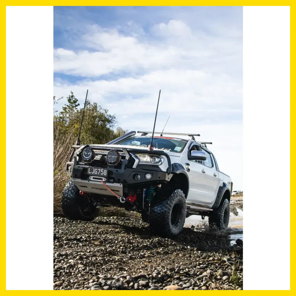 Rockarmor GT Steel Hoop Bullbar - Ford Ranger PX2 & 3 (Full Bar - Winch
