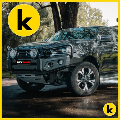 Rockarmor Gt Steel Hoop Bullbar - Mazda Bt50 2020 + (Full Bar Replacement) Winch Bar