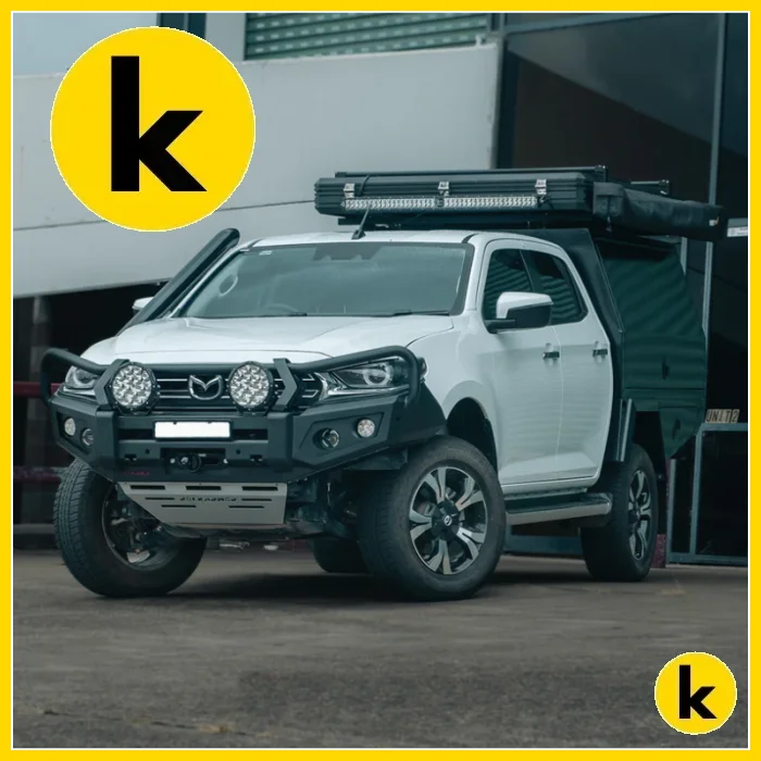 Rockarmor Gt Steel Hoop Bullbar - Mazda Bt50 2020 + (Full Bar Replacement) Winch Bar