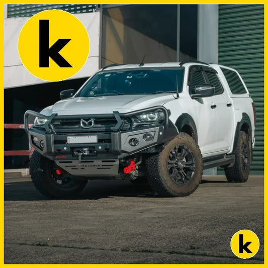 Rockarmor Gt Steel Hoop Bullbar - Mazda Bt50 2020 + (Full Bar Replacement) Winch Bar