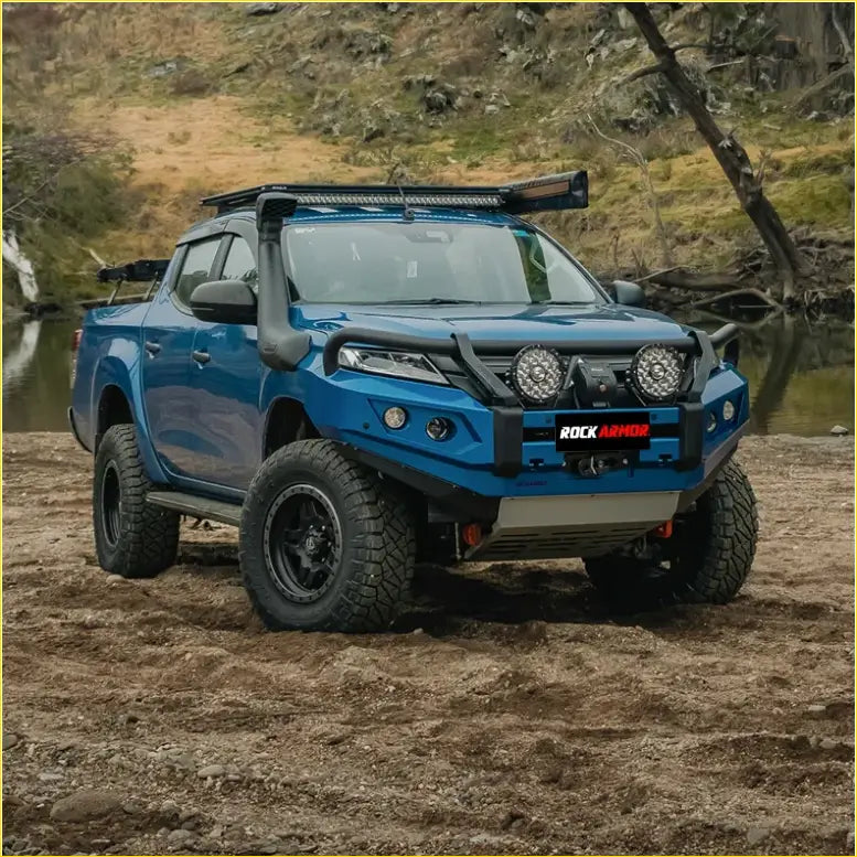 Rockarmor Gt Steel Hoop Bullbar - Mitsubishi Mr Triton (Full Bar - Winch