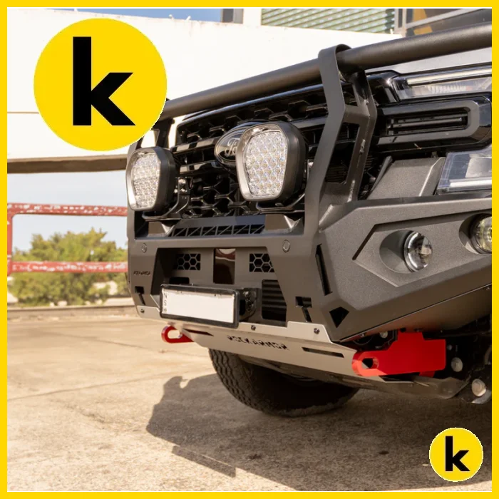 Rockarmor Gt Steel Hoop Bullbar - Next Gen Ford Everest Winch Bar
