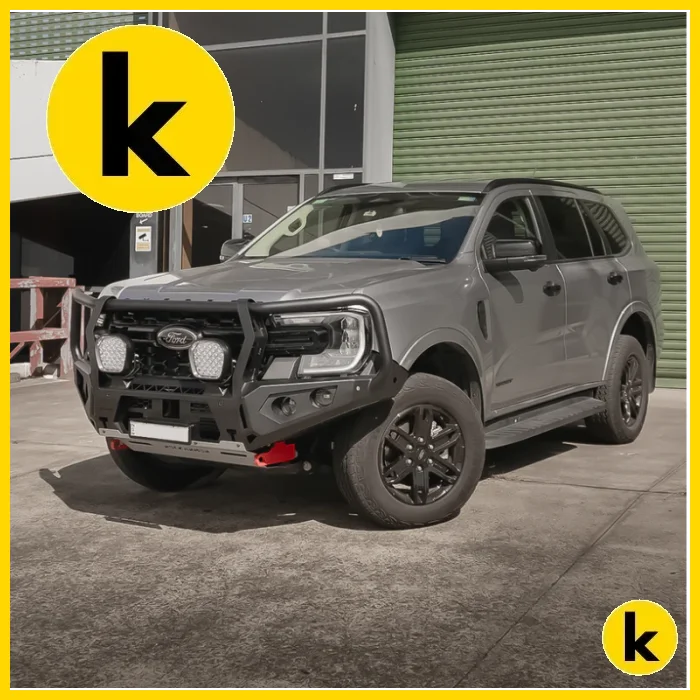 Rockarmor Gt Steel Hoop Bullbar - Next Gen Ford Everest Winch Bar