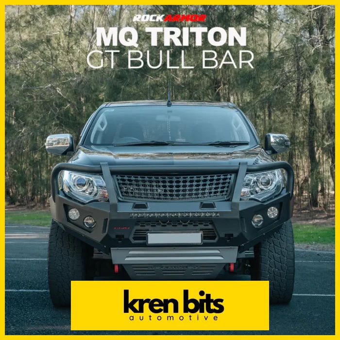 Rockarmor Gt Steel Hoop Bullbar To Suit Mitsubishi Mq Triton (Full Bar Replacement) Winch