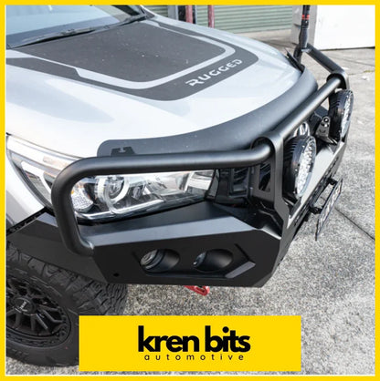 Rockarmor Gt Steel Hoop Bullbar To Suit Toyota Hilux 2015 -2020 Winch Bar