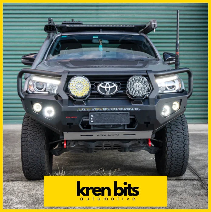 Rockarmor Gt Steel Hoop Bullbar To Suit Toyota Hilux 2015 -2020 Winch Bar