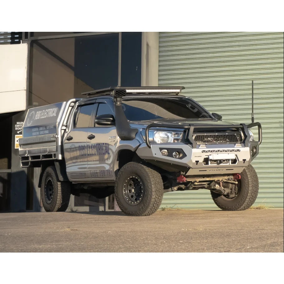 Rockarmor Gt Steel Hoop Bullbar To Suit Toyota Sr Hilux 2020-2025 - Winch Bar