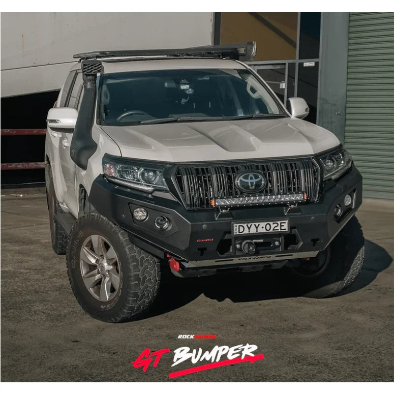 Rockarmor Gt Steel Hoopless Bullbar Combo - Toyota Prado 150 11/2017-Current - Winch Bar Combo