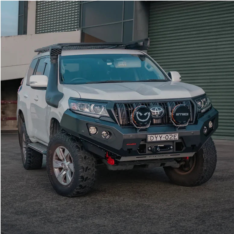 Rockarmor Gt Steel Hoopless Bullbar Combo - Toyota Prado 150 - Winch Bar