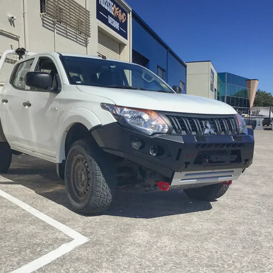 Rockarmor Gt Steel Hoopless Bullbar - Mitsubishi Mq Triton (Full Bar