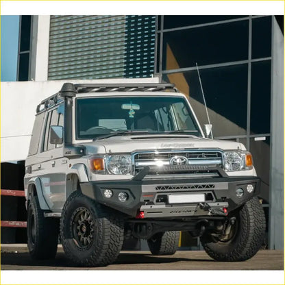 Rockarmor Gt Steel Hoopless Bullbar - Toyota Landcruiser 76,78,79 - Winch Bar