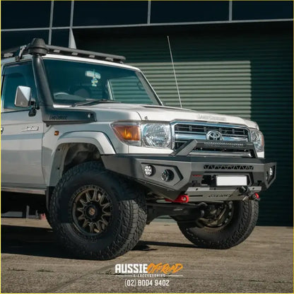Rockarmor Gt Steel Hoopless Bullbar - Toyota Landcruiser 76,78,79 - Winch Bar