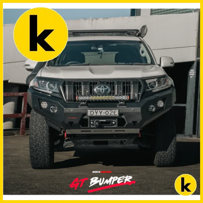 Rockarmor Gt Steel Hoopless Bullbar - Toyota Prado 150 11/2017-Current Winch Bar