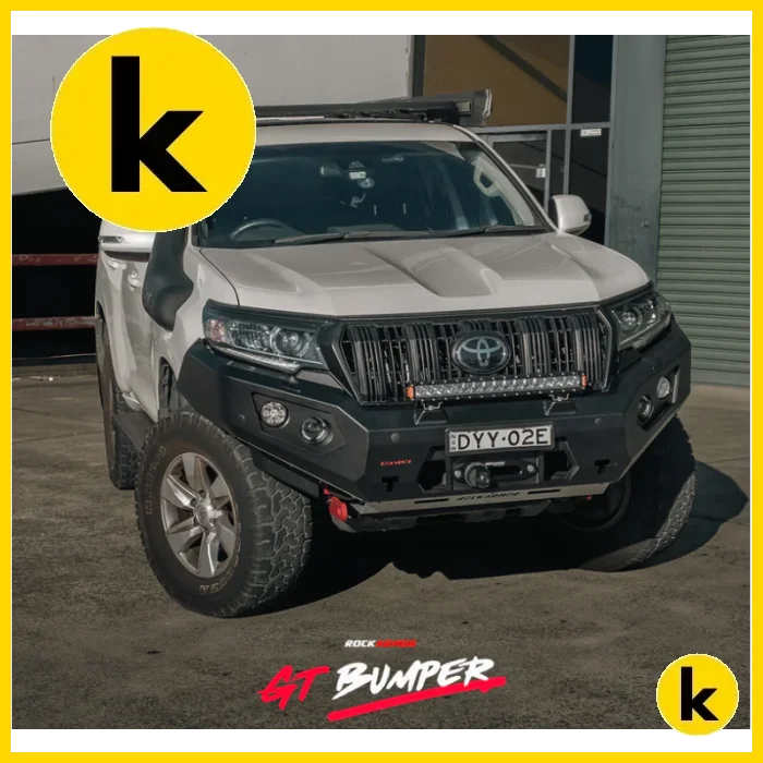 Rockarmor Gt Steel Hoopless Bullbar - Toyota Prado 150 11/2017-Current Winch Bar