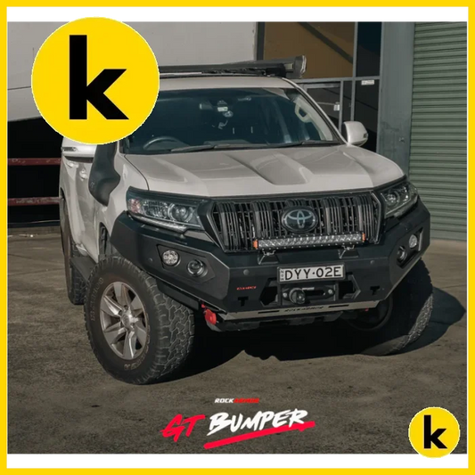 Rockarmor Gt Steel Hoopless Bullbar - Toyota Prado 150 11/2017-Current Winch Bar