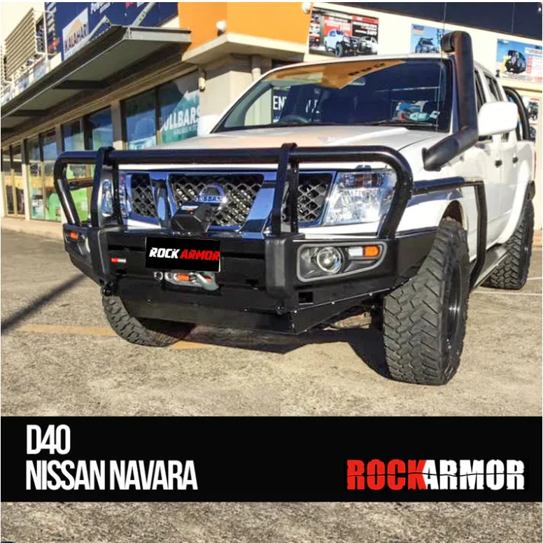 Rockarmor Premium Bullbar Frontal Combo To Suit Nissan D40 & - Winch Bar