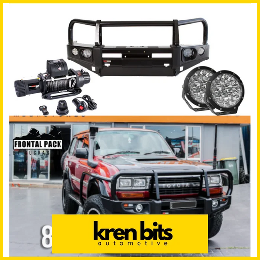 Rockarmor Premium Bullbar Frontal Combo To Suit Toyota Landcruiser 80 1990-1997 Winch Bar Combo