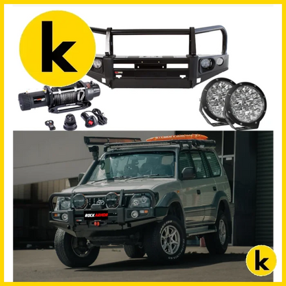 Rockarmor Premium Bullbar Frontal Combo To Suit Toyota Prado 90/95 1996-2002 Winch Bar Combo