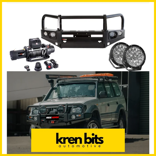 Rockarmor Premium Bullbar Frontal Combo To Suit Toyota Prado 90/95 1996-2002 Winch Bar Combo