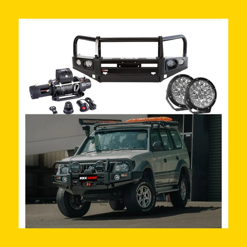 Rockarmor Premium Bullbar Frontal Combo To Suit Toyota