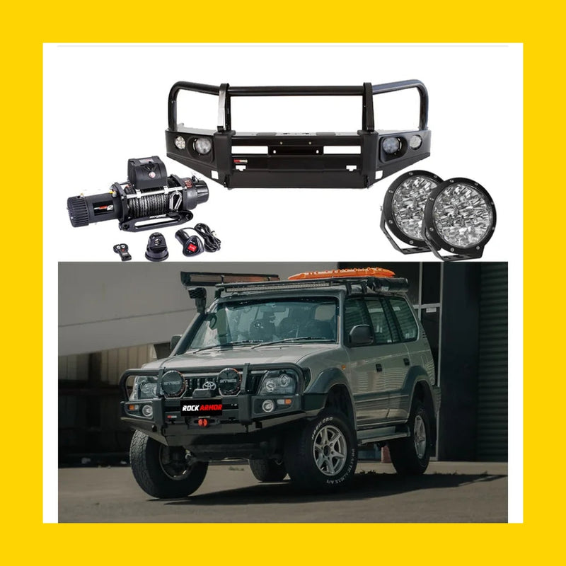 Rockarmor Premium Bullbar Frontal Combo To Suit Toyota