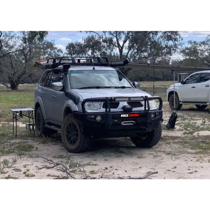 Rockarmor Premium Steel Bullbar To Suit Mitsubishi Triton Challanger - Winch Bar
